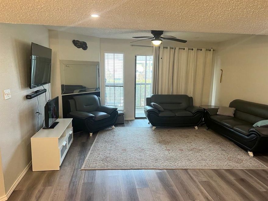 PRICE REDUCED FOR QUICK SALE. Updated spacious 3 bed 2 and a half bathroom condo conveniently located North Dallas area minutes from 635 and 75! This is the time to own a ready to move in home! With spacious bedrooms and secluded patio, this is a first time homebuyer or Investor dream! Stop by to view today!. This spacious first floor condo with elevator access in a gated community has lots to offer with great features. Large living area with wood burning fireplace with private balcony, the pool is next to this unit and have pool view. All information must be verified. The tennis court is near the pool