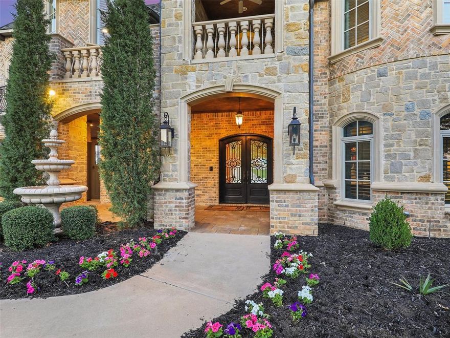 OPEN ENROLLMENT TO CARROLL ISD! Hills of Clariden Ranch. Beautifully architected Lewis and Earley custom home backing to a preserve nature area for privacy. Meticulously updated open plan, perfect for easy flow entertaining. The large Family + Chef's Kitchen w huge island + Breakfast room offer backyard views. Master bedroom suite offers gorgeous pool-backyard views, large spa bath + huge closet w access to utility. Guest en-suite down. Upstairs features 3 private en-suites bedrooms, Billiards Room, separate Media Room, Exercise Room, Game Room. Dreamy backyard with covered seating area, saltwater diving pool and spa, built-in grill station and sitting area. Huge backyard with tons of grass for play + dog run. Adjacent trails lead to 700 acre Bob Jones Nature Center Preserve w Sports Complex, Bike, Hike, Equestrian Trails. 2021-2023 improvements: HVAC + ductwork, Designer lighting, fans, new kitchen appliances, countertops, new carpet, paint +more. Media Room+Billiards Room TV's convey