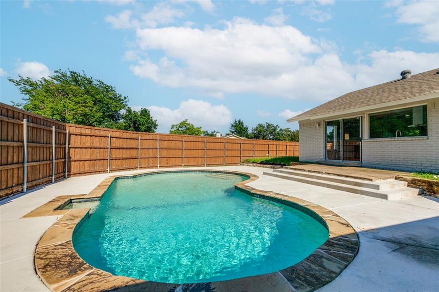 Rent-to-own options are available, ask for details. Pool, pool, pool! Feels like a new construction home! Tastefully updated and move-in ready for a big family! This home is in the sought-after neighborhood of University Estates (Richardson ISD). Step inside to soaring vaulted ceilings with exposed beams, a bold fireplace feature wall, and a bright open-concept floor plan designed for both everyday living and effortless entertaining. The upgraded kitchen with sleek island cooktop flows into the dining and living areas, creating a natural gathering space. Wall-to-wall windows and sliding doors bring in natural light and open directly to your private pool and backyard retreat. Set in the heart of Richardson, this property offers the perfect blend of suburban comfort and city connectivity—just minutes from major highways, DART access, and the thriving Telecom Corridor. Whether you’re commuting to Dallas, Plano, or anywhere in between, your daily drive just got easier. With modern finishes, spacious design, and a location that keeps you close to everything, 2013 Cornell Drive is more than a home—it’s your lifestyle upgrade waiting to happen.