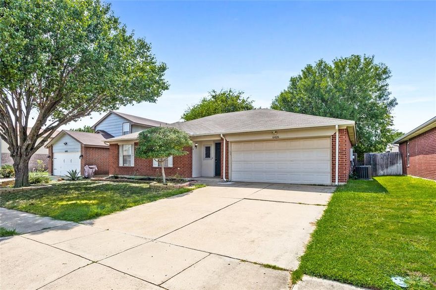 MOTIVATED SELLER!!! Great starter home with 3-bedroom in a prime location, walking distance to schools and close to shopping, dining, and parks. Spacious backyard with mature trees and storage shed. Inside, enjoy good-sized bedrooms with walk-in closets and an updated master bath (2023) featuring a new shower. Foundation repaired in 2024 with transferrable warranty. Includes refrigerator, washer, and dryer.  A great starter home with move-in ready convenience!