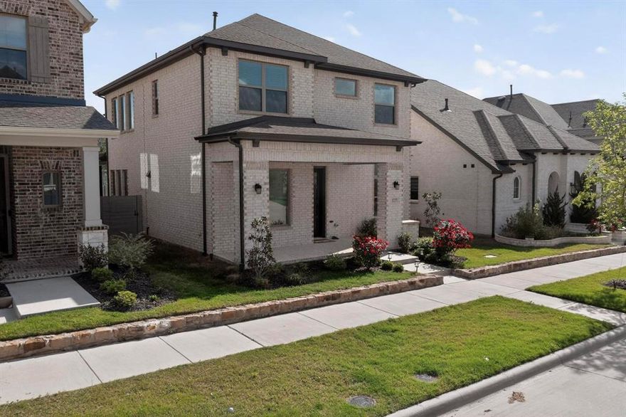 This lovely home , facing North , is Located  within walking distance from the Village Trailhead amenity center, pool, and park, this home offers unbeatable access to recreation and community charm. Featuring 4 spacious bedrooms, 3 baths, upgraded, and a private study, this thoughtfully designed home blends functionality with elegance. The open-concept living areas showcase designer finishes, high ceilings, and abundant natural light throughout. The gourmet kitchen is fully equipped with premium appliances, while the 2-car garage provides plenty of space for vehicles and storage.
 Tankless water heater, water softener , remote controlled curtains where not accessible.