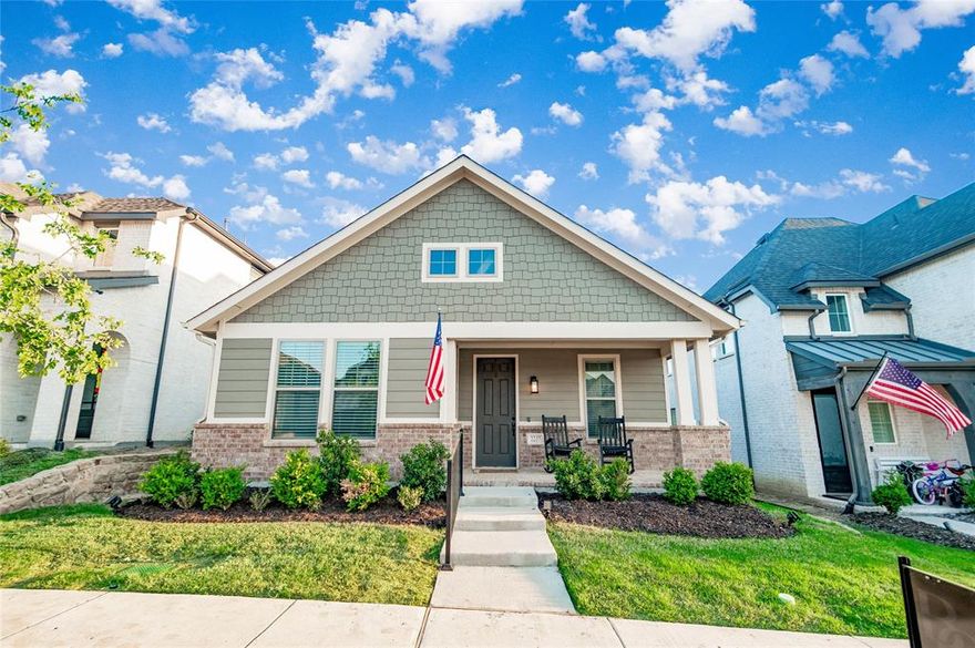 Located in the highly sought-after Pecan Acres community in Northlake, known for its amazing amenities and prime location, this beautifully upgraded one-story home at 2237 Stella Ln offers the perfect blend of comfort and style. From the moment you arrive, you’ll notice the charming curb appeal and welcoming feel, along with a covered front porch ideal for enjoying your morning coffee. Inside, the home features luxury vinyl plank flooring throughout, quartz countertops, stainless steel appliances, and a spacious open floorplan that seamlessly connects the kitchen, dining area, and living room—complete with a cozy gas fireplace—perfect for everyday living and entertaining. The spacious utility room includes a convenient folding table, while the mudroom area just off the 2-car garage adds both function and organization. The primary suite offers a relaxing retreat with dual sinks, a walk-in shower, and a generous walk-in closet. Step outside to a covered backyard patio, perfect for relaxing, with a white wooden fence that adds charm, privacy, and a clean, classic aesthetic. This home combines thoughtful upgrades, a functional layout, and access to one of the area’s most desirable communities.