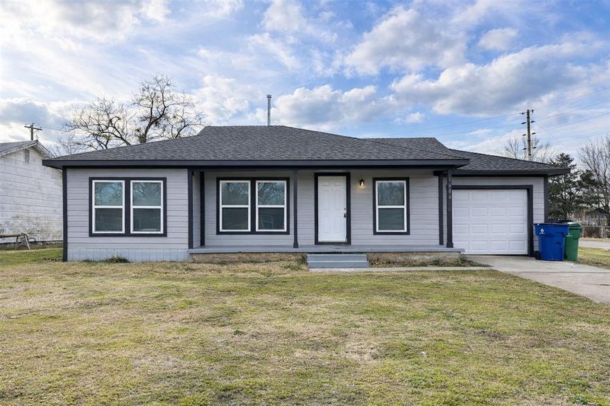 THIS HOME QUALIFIES FOR 0% DOWN!!! Discover this newly remodeled 3 bedroom, 1 bath home on a corner lot. The remodel done on this home shows a blending of modern upgrades with comfort. Attached is a spacious garage with extra storage. Step inside to luxury vinyl plank flooring throughout, ensuring elegance and durability. The kitchen boasts stainless steel appliances, marble-look tile, and granite countertops. This home offers a perfect mix of style, practicality, and the inviting warmth of a well-crafted living space. Your sophisticated, cozy retreat awaits. **OWNER FINANCING AVAILABLE**