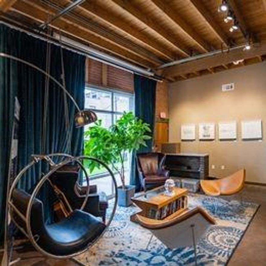 Bad news: no parking. Good news: parking lot across the street. OFFICE, COMMERCIAL, RETAIL, RESTAURANT use - Prime Deep Ellum 6,300 sf Renovated, furnished, ready to move in. 17 rooms, four bathrooms, kitchen, 14' to 17' ceilings, six skylights, new windows, stained concrete floors, newer HVAC systems, great floor plan, opportunity to expand to 11,000 sf.  Wired with CAT6 and data closet with fiber to buildings and full wifi. Can sub-divide to 3,000 square feet and 3,300 square feet.