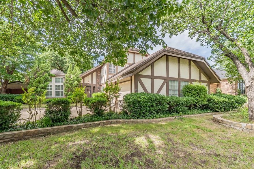 Welcome to this lovely neighborhood centrally located to great shopping, schools, parks and more.  This home has great curb appeal and is just waiting for a new family to make it home.  Price reflects room for new buyers to bring their creative ideas for updates. Much of the first floor has authentic Mexican Saltillo tile that would be gorgeous restored to it's original beauty. Nice layout with two separate living rooms, each with it's own handsome wood-burning fireplace.  All 3 bedrooms upstairs with 2 full bathrooms.  Half bathroom is conveniently located downstairs near spacious dining room and kitchen with granite counters and stainless appliances.  Don't miss out on this charming home in Quail Crest Estates!