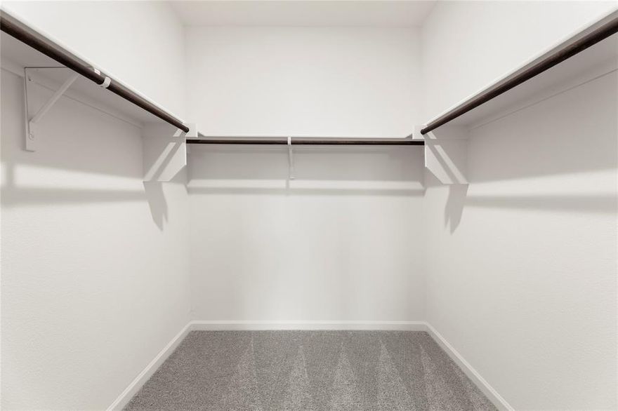 MLS# 21038614 - Built by Starlight Homes - Ready Now! ~ Discover this brand-new single-family residence in the highly sought-after Noble Ridge subdivision. This traditional-style home features 3 spacious bedrooms, including 3 primary suites, and 2 full bathrooms, all within 1,589 square feet of thoughtfully designed living space. Built in 2024, the home boasts modern amenities such as granite countertops, an open floorplan, and walk-in closets. Enjoy the convenience of a central electric heating and cooling system. The inviting living area is perfect for relaxation, complemented by a cozy dining area. With a durable composition roof and stylish luxury vinyl plank and carpet flooring, this home is both functional and elegant. The property also includes a 2-car garage and is located within the esteemed Howe ISD, making it ideal for families. Experience comfort and modern living in this exceptional new home.