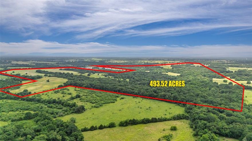 This exceptional 493.520± acre property in Point, Texas, Rains County, offers a rare opportunity for ranching, recreation, or building your dream home in a peaceful, secluded setting. Conveniently located just minutes from Highway 69, the land is fully fenced and cross-fenced, making it ideal for cattle operations. With five ponds scattered throughout the property, there is ample water for livestock and wildlife. The gently rolling terrain features a mix of open pasture and scattered trees, creating a picturesque landscape that is both functional and beautiful. Abundant native wildlife makes this property a haven for hunters or nature enthusiasts. Whether you’re looking for a weekend retreat, a working ranch, or a quiet spot to build your forever home, this versatile property offers endless potential in the heart of East Texas.