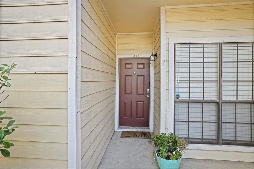 BACK ON MARKET DUE TO FINANCING ISSUE. Affordable home ownership is within reach.  Own this Move-in-Ready Condo on the GROUND FLOOR with private patio space. This condo has 2 bedrooms and 1 bath in Richardson ISD. It has Wood-look Vinyl flooring throughout and a clean, open floor plan. It is in a great location to access all directions from 635 and 75. It is close to shopping, dining, entertainment, mass transit, and Richland College.
