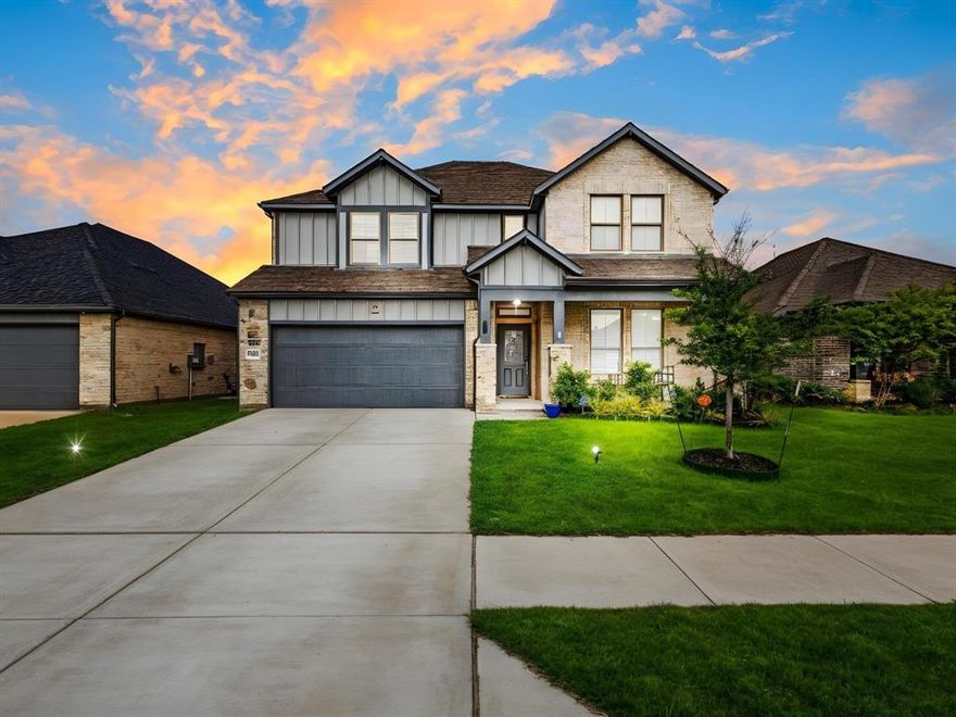 Welcome to a home that perfectly balances thoughtful upgrades, flexible living space, and an unbeatable location in the heart of Waxahachie.

This spacious 5-bedroom, 3-bathroom two-story home is designed to accommodate modern living with ease. The layout offers exceptional versatility with two bedrooms located on the main level, including a well-appointed primary suite featuring a custom-designed closet system that maximizes storage and organization.

As you enter the home, you’re greeted by warm, inviting living and dining spaces enhanced by custom-built cabinetry and shelving—adding both elegance and everyday functionality.

Upstairs, the home truly opens up into an entertainer’s dream. A large loft provides additional living space perfect for a game room, office, or second living area. The standout feature is the fully equipped media room, complete with a projector, 120-inch screen, integrated speaker system, built-in cabinetry, and a mini fridge—creating the ultimate in-home theater experience.

Three additional bedrooms and a full bath upstairs ensure there is room for everyone.

Located in a welcoming community with a neighborhood pool, this home is just minutes from everyday conveniences including grocery shopping at H-E-B and Tom Thumb, popular dining options like Cajun Bros Seafood and Fun Noodle Bar, as well as retail and shopping destinations such as Waxahachie Towne Center and Northgate Plaza—offering both lifestyle and convenience.

Refrigerator, washer, dryer, and all media room equipment will convey with the home, making this a truly move-in-ready opportunity.