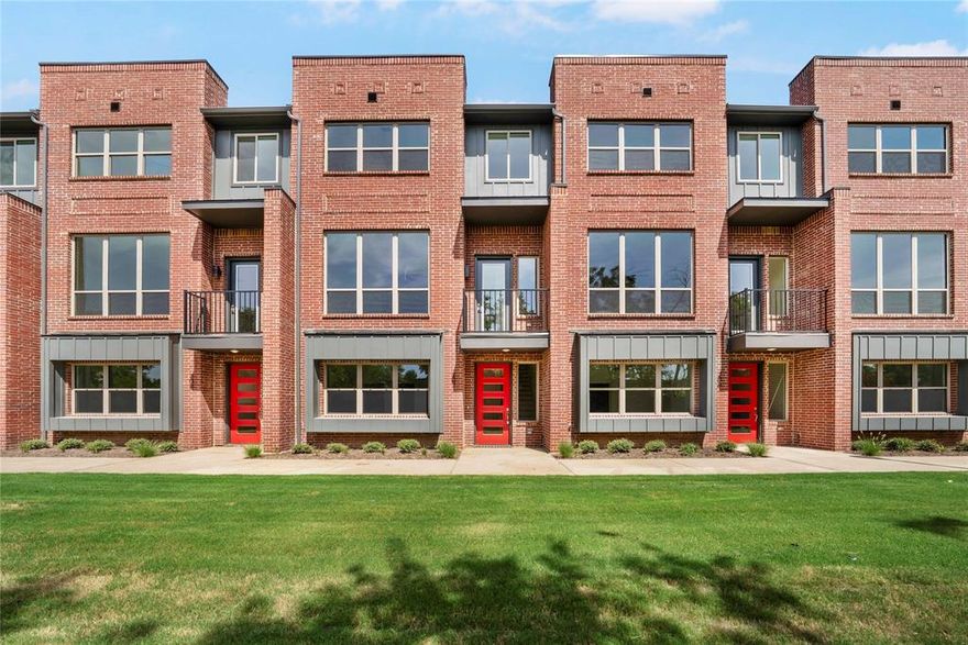 Builder is offering a 2-1 Interest Rate Buydown on Townhomes! HUGE SAVINGS! Goodland Townhome Community is Farmer's Branch’s newest luxury development, offering modern elegance and exceptional design. Each townhome features 3 spacious bedrooms, 3.5 baths, and expansive living areas with soaring 11-foot ceilings. Highlights include designer finishes, a stunning 72-inch electric fireplace, and a chef’s dream kitchen with sleek quartz countertops. The primary suite boasts a spa-like ensuite bathroom for ultimate relaxation. Perfectly situated near popular restaurants, Cox Farms Market, and the DART Green Line Tram, residents also enjoy easy access to multiple parks, as well as scenic hike and bike trails. Experience refined living at Goodland!