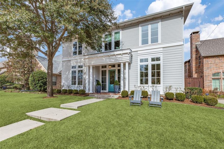 Exceptional custom-built home located on a sought-after C street block, within the prestigious Lakewood Elementary school district. This home boasts high-quality construction, evident in its elevated windows, doors, detailed woodwork, and designer wallpaper. The main level features high ceilings, hardwood floors, a fireplace, and a wall of windows and doors leading to the backyard. Additionally, there is a guest bedroom with a full bath on this floor. Upstairs, you'll find two more guest bedrooms, a playroom (or potential fifth bedroom), and a spacious primary suite. The primary suite is highlighted by a massive walk-in closet and a marble-covered bathroom with dual sinks and a separate tub-shower. This home offers luxurious living in a highly desirable location—schedule a viewing before it's gone!