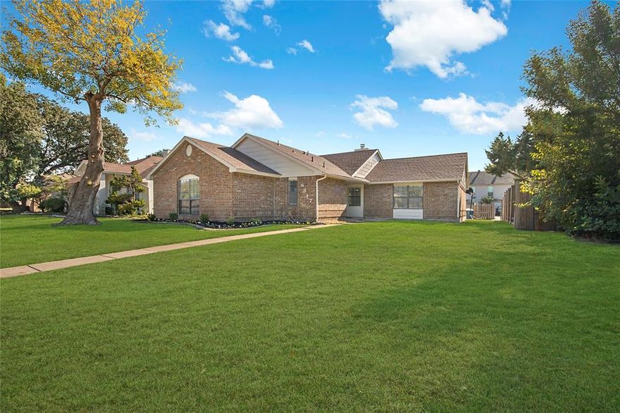 MUST SEE!! Beautifully Designed & Updated Property With A Flexible Floor Plan. Interior Features Include Hard Surface Flooring In Main Areas With New Carpet In Bedrooms, New Custom Paint, 2 Inch Blinds, Tons of Natural Light, Recessed Lighting, New Ceiling Fans, Granite Countertops, Updated Cabinets, Refrigerator, New Microwave & Sink, Stylish Master Bathroom With Custom Vanity & Double Sinks, Shower, New Toilet, Walk In Closet, Decorative Lighting, Fresh Mirrors, Updated Secondary Bathroom With New Vanity, Mirror & Lighting, Updated Hardware Throughout & New Electrical Outlets With New Electrical Panel. Exterior Features Include Covered Extended Patio, Fresh Paint, Updated Landscaping, Newly Stained Fence, Driveway Leading Into Oversized & Updated Garage With Window, Large Front & Back Yard Grass. Resides On A Wide Street With Open Areas Allowing For Additional Privacy & Parking. Great Location With Easy Access To Trails, Lake Lewisville, Playgrounds, Parks, Shopping, Restaurants & Everything Else This Area Of The Colony Offers!