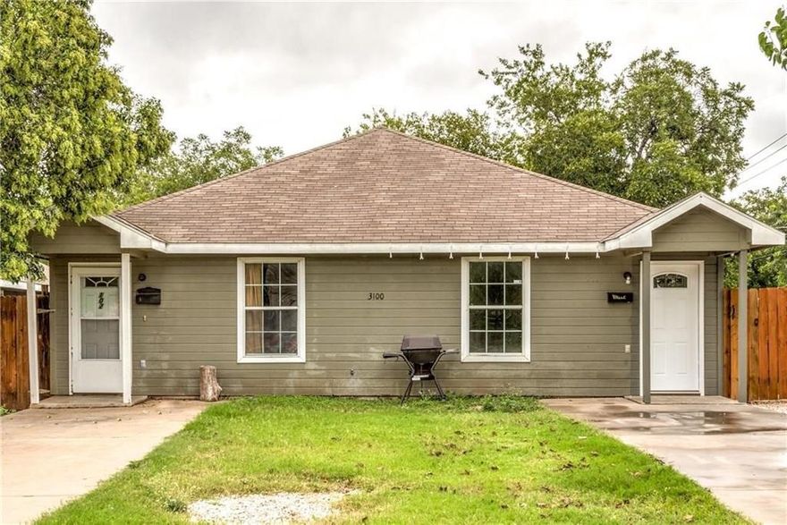 Investors check this duplex out!  This Duplex boasts nearly 2000 Square feet with 3-bedrooms on each side.  Large living room with ceiling fans & nice sized backyard.  Great opportunity for serious Investors!  Full bathroom in each side with large bedrooms.  Both units are no longer occupied.  Both units were occupied for many years but are now empty.  Both units were leased for $1200 per month.
Insurance coverage for the duplex is currently $92.00 per year.