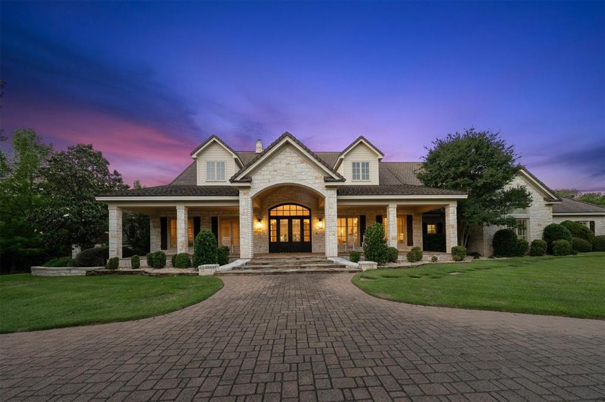 Experience luxury living at its finest in this sprawling nearly 9,000 sq ft estate, perfectly situated on an expansive almost 2-acre lot in the prestigious Hidden Valley Subdivision.

This stunning home truly has it all—space, elegance, and every amenity imaginable. Each bedroom features its own private en-suite bathroom, while the home also boasts a grand game room, a fully equipped gym, formal dining room, and striking rock archways that add timeless charm throughout.

The chef’s kitchen is a dream come true, outfitted with top-of-the-line Viking commercial appliances, dual oversized islands, and endless space for entertaining.

Step outside and be captivated by the breathtaking exterior. A large front porch welcomes you, while the backyard is a true showpiece—highlighted by a cascading infinity pool, a covered patio with a wood-burning fireplace and decked out outdoor kitchen, a huge in-ground fire-pit and multiple garage spaces offering ample parking. The gated side entry adds convenience and privacy.

Located in the highly regarded Midway ISD, this extraordinary home is a rare opportunity to own a piece of luxury in one of the area’s most sought-after communities.