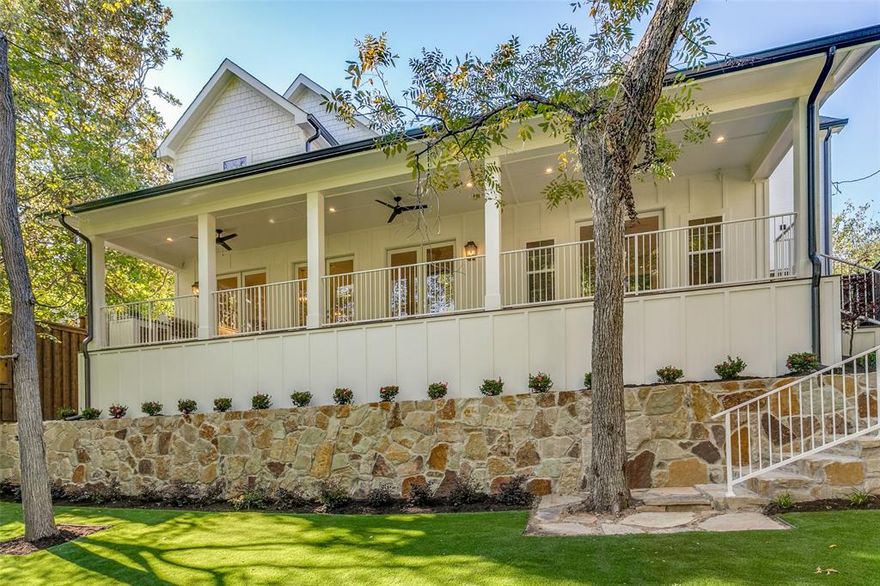 Incredible opportunity for new construction by Fifer Custom Homes in Lake Highlands, one of Dallas' most coveted neighborhoods. Featuring designer finishes thru-out and a smart floor plan that flows seamlessly from room to room. Highlights include elegant light fixtures, designer wallpaper, specialty hardware, custom cabinetry, white oak floors + stunning tile selections. Large windows + doors bathe the home in natural light. 1st floor anchored by a chef's kitchen that overlooks the dining and living rooms, home office with french doors + private owner's suite w walk in closet and spa-like BA. Four add'l bedrooms upstairs w an oversized game room that offers tremendous flexibility for varied use. A covered deck on the main floor spans the width of the home + features an outdoor kitchen and great views of an elegant tiered yard with plenty of room for a pool. Zoned for White Rock Elementary. Close to White Rock Lake and all the beautiful walking and biking trails the area has to offer.