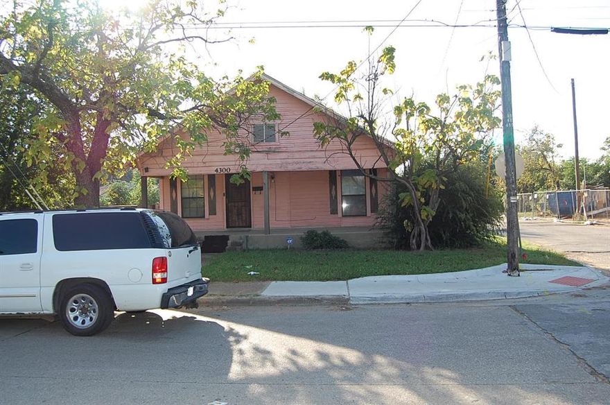 Great opportunity!!!! This property is being sold as is. Buyer will have opportunity to customize this space. Property is located close to downtown, Fair Park and entertainment. Property has quick access to major highways, schools and local amenities. Property is ready for your vision-renovation project-rental or fresh start.