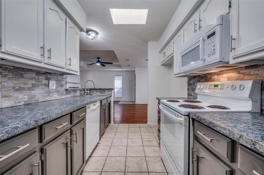 This renovated 2 bed, 2 bath half duplex is a Frisco Gem. Conveniently located off of Preston Rd & Main St. and minutes from ALL your shopping and living needs. Enjoy the freshly painted interior and kitchen cabinets that brighten up the space, new carpet in the bedrooms, new light fixtures everywhere, newly painted exterior, fully turfed private backyard for very little maintenance. A shed in the back yard and an external storage unit. NEW WINDOWS COMING!!! New energy efficient windows have been ordered and will be installed as soon as they arrive for higher energy conservation and lower electrical bills! This Frisco gem won’t last long!