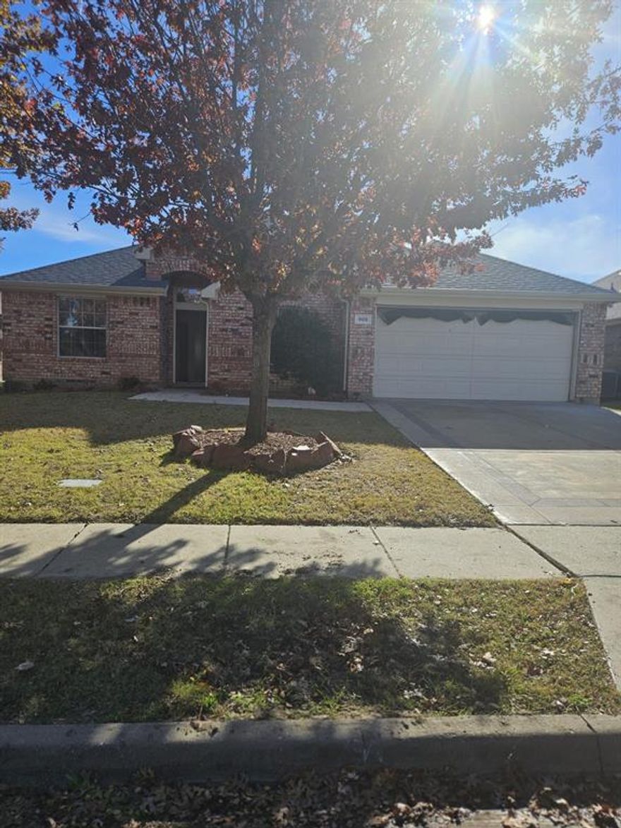 Newly UPDATED 1 story floorplan with charming backyard located in sought after Grand Heritage. Many updates. Spacious open concept with architectural archways, stained concrete floors, stained concrete countertops, and vaulted ceilings. Playroom can be separate office or EXTRA 5th bedroom. Backyard has covered patio with outdoor kitchen. Walking distance from playground and pool.