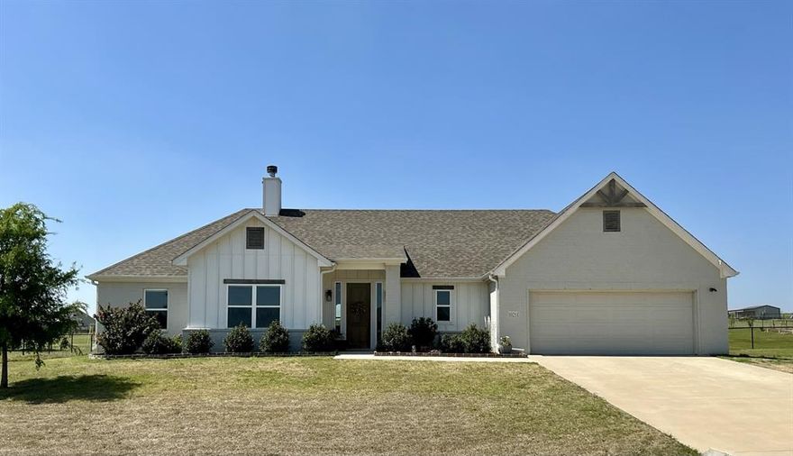 PRICE IMPROVEMENT! As the warm weather approaches, you will want to relax and stay cool in this sparkling pool by summer time! Welcome home to this beautiful custom Dalton home nestled on a full acre in a quiet, peaceful neighborhood. This thoughtfully designed home offers the perfect blend of comfort, functionality, and country charm. Step inside to discover a spacious, light-filled layout designed for both everyday living and entertaining. The open living areas create a warm and welcoming atmosphere, while the well-appointed kitchen provides ample space for gathering with family and friends. The large walk in pantry is a bonus and offers plenty of light. The private primary suite is a true retreat, featuring a conveniently located laundry room just off the master bedroom for added ease and efficiency. Three additional bedrooms offer flexibility for family guests, or a home office. Outdoors, you will find your own backyard oasis complete with a sparkling pool-perfect for cooling off during warm Texas summers and hosting memorable gatherings. The expansive one-acre lot provides plenty of room to run and play, plant a garden, raise chickens, or simply enjoy the wide-open space and peaceful surroundings. Enjoy beautiful Texas sunsets on your covered patio. Whether you are looking for room to grow, space to entertain, or a place to create you own slice of country living, this inviting property offers it all. Don't miss the opportunity to make this beautiful home yours. Call to schedule your private tour today.