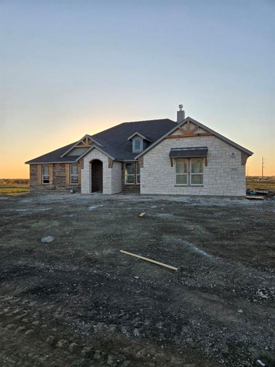 Estimated January 2026 completion! Ask us about our Trade In Trade Up program, we can buy your home! We are excited to introduce a brand new floor plan called the Salado! The entry is open to a bright flex Room on the right. The private owner's suite is separate from bedrooms 2 through 4. The owner's suite is complete by including a garden tub, separate shower, private commode, walk in closet, and dual, separate vanities. Adjacent to the owner's suite is the large living room with a fireplace option and open to the spacious island kitchen.