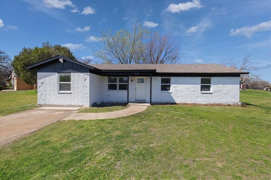 Welcome home! Come see this newly renovated 4 bedroom, 2 bath home that offers modern touches throughout the home. Everything in this home is new! From the flooring to the new roof and everything in between, including sheetrock, plumbing, electrical and HVAC. The gorgeous kitchen, has custom cabinets with new appliances. Also includes new windows & doors, a separate laundry room, modern and updated bathrooms, and much more! Nice size corner yard, perfect for entertaining. Foundation warranty also available. SELLER PROVIDING $6k in SELLER CONCESSION.