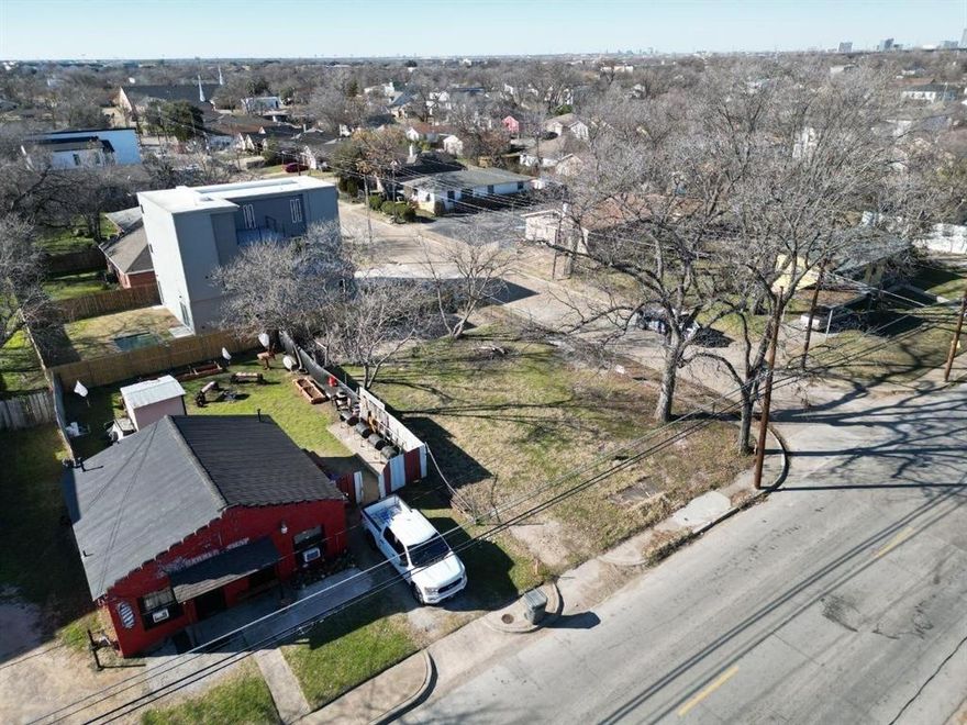 Corner lot located in a prime development opportunity in the rapidly growing West Dallas area. Approx. 5,000 sq ft corner lot located in Victory Gardens, just minutes from Trinity Groves and Downtown Dallas. Surrounded by new construction and redevelopment. Recent survey available. Utilities are available at the street; the buyer is to verify all zoning, utilities, and building requirements. Ideal for builders and investors looking to capitalize on a high-growth corridor. No HOA. Easy access to major highways, dining, and entertainment.