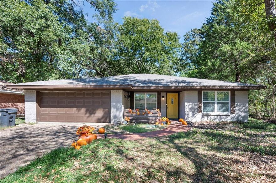 712 Madison is located on a quiet and beautiful tree lined street in The Historic Town of Corsicana. This classic 70's style ranch home has luxury laminate flooring throughout and features an updated kitchen with granite countertops, self-closing drawers, and stainless-steel appliances which include a recently installed dishwasher, a 2-year-old side by side refrigerator and glass top oven.  The Living, dining and kitchen have an open concept.   Bathrooms have updated vanity cabinets and beautifully tiled primary shower.  The fenced backyard has a storage shed for all your extra's beautiful trees that provide loads of shade. A separate fenced area can be used as a protected garden or dog run. This home has a flex floor plan that could be converted to a 4th bedroom or den with a few minor changes.