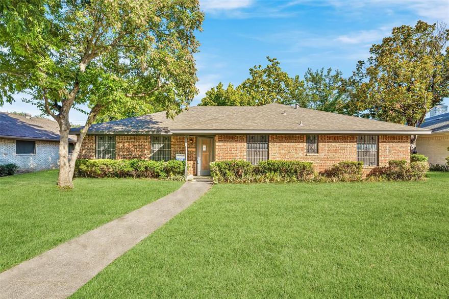 45K Below market! It's a great BUY on this completely remodeled & upgraded beautiful home. It's bright, open floor plan and move in ready offer 4-bedroom, 3 bath solid brick with a nice back yard in a quiet neighborhood of Buckner Terrace. Great location, just minutes from Downtown Dallas, White Rock Lake, Arboretum and plenty of shopping and restaurants. Its open floor plan offer 2 Large Living room & Dining room. The front Living room can be used as a home office, Vaulted ceiling Family room opens to the kitchen, and breakfast space. Completely UPDATES included: NEW painting, NEW KITCHEN luxury QUARTZ countertops, designer paint cabinets & light fixtures. Stainless steel appliances included OVEN, RANGE, DISHWASHER, refrigerator, stainless steel sink, NEW WATER HEATER, NEW bathrooms, grade A QUARTZ vanity counters, NEW light fixtures. NEW waterproof Flooring thru out the whole house with designed porcelain tile in the Kitchen & Bathrooms. Roof replaced 2018. There is so much potential Price below market for fast closing. Amazing home for new Owner or a long-term investment! Won't last, Price 45K below market! SELLER ARE VERY MOTIVATED. BRING OFFER.