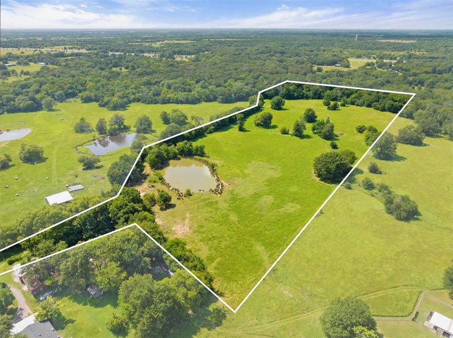 This is your chance to embrace peaceful country living! Enjoy this Texas-size (17 acre) property with an Agricultural Exemption. This expansive property offers the perfect canvas for building a custom home or creating a multi-generational family haven. The land is adorned with mature trees and features a serene pond stocked with bass, perfect for relaxing afternoons of fishing. Bring your horses and experience the best of country life! Horse enthusiasts will appreciate the ample space and existing fencing: 5-foot non-climb fencing secures the north and west boundaries, while barbed wire encloses the remaining sides. Situated in Campbell ISD. Conveniently located near Interstate 30 and just a short drive to Texas A&M University–Commerce.