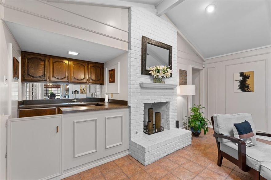 Discover an exceptional residence in DeSoto’s desirable Meadows community, offering over 2,600 sq ft of thoughtfully designed living space on an impressive 19,292 sq ft corner lot. This beautifully updated home showcases dramatic wood-beam ceilings, a skylit living room anchored by a white brick fireplace, and seamless flow into an elegant wet bar—creating an atmosphere ideal for sophisticated entertaining.

The renovated kitchen blends style and functionality, while the spacious primary suite offers a private retreat complete with a jetted tub. Outdoors, the extended iron gate, paved driveway, two-car garage, and pergola-covered patio elevate the property’s sense of privacy and comfort. With convenient proximity to parks, schools, and local amenities, this home delivers the space, character, and refined livability luxury-minded buyers seek.