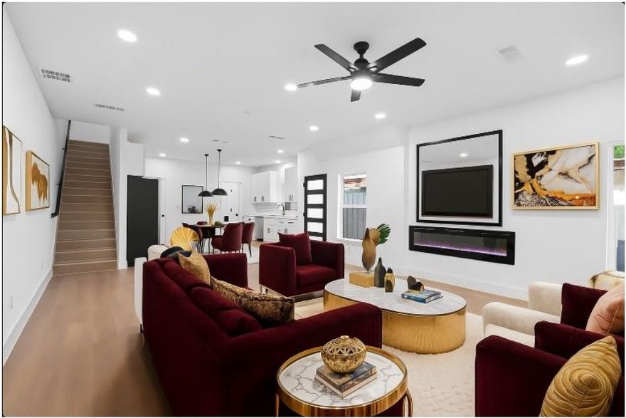 Be among the first to experience owning this brand-new, architecturally striking 2025 modern duplex. Featuring clean lines, bold black accents, and expansive windows that flood each room with natural light — this home makes a statement from the moment you arrive.

Step inside to a bright, open-concept layout that flows seamlessly through the living, dining, and kitchen areas — perfect for entertaining or relaxing in style. The sleek kitchen, with its modern finishes and generous space, is ready to inspire your inner chef.

Upstairs, unwind in three spacious bedrooms, including a stunning primary suite with sunlit, front-facing views. Two and a half designer bathrooms offer both comfort and sophistication.

Out back, enjoy your own private fenced yard — ideal for gatherings, pets, or quiet evenings under the stars.

Bonus: We’re open to cash offers and flexible on including all kitchen appliances based on your offer.

This isn’t just a home — it’s your modern lifestyle, elevated. Don’t wait to make it yours.