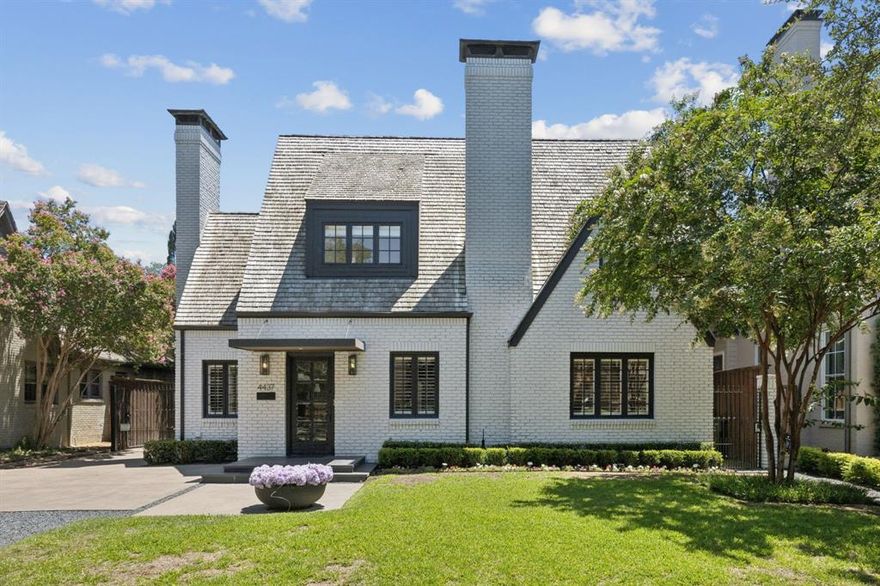 Welcome to 4437 Livingston Avenue, a stunning residence nestled in the heart of Highland Park and a short walk away from Highland Park Village shopping, restaurants, and Bradfield Elementary. This modern, yet inviting home offers a perfect blend of contemporary luxury and comfort, spread across a spacious 4,126 square feet.

Step inside to discover 4 generous bedrooms and 4.5 well-appointed bathrooms, designed to cater to every need with style. The open-concept layout is highlighted by sleek lines and luxurious textures, welcoming you into an entry foyer to a front living room offering a waterfall quartzite bar with gas fireplace, perfect for entertaining or relaxing with family and friends. The gourmet kitchen — featuring top-of-the-line Wolf and SubZero appliances and a chic quartz island. The back living area features a fireplace and cozy, speak-easy style setting with outdoor access to the screened porch  and resort like backyard. Completing the downstairs is an elegant dining room and office with fireplace and half bath.

Embrace the outdoors with a private backyard oasis that includes a refreshing pool, spa, and turfed yard. Two screened porches with heaters and one with a fireplace off the back living room, extend the living space, ensuring year-round enjoyment. 

This impeccable home truly has it all, making it an ideal choice for those seeking a harmonious balance between modern living and timeless elegance. Don’t miss the opportunity to make this exceptional property your own.