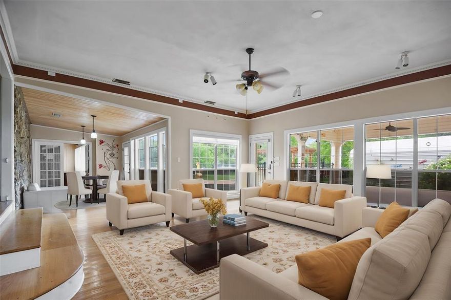 Celebrate the beauty of nature with this incredible opportunity to own a truly unique home set on 5.02 acres of serene land. Designed with entertaining in mind, the open floor plan features a chef’s kitchen complete with stainless steel double ovens, a gas cooktop, under-cabinet lighting, a large pantry, and abundant storage space. The central living area offers a welcoming space to gather with family and friends, while the spacious master suite boasts a luxurious bath and a walk-in closet. Upstairs, a family-friendly game room awaits, along with a 20x40 unfinished attic space already equipped with sheetrock and electricity. Outside, enjoy a sparkling pool, a carport, a storage shed, and plenty of room to roam. Offering privacy and tranquility without sacrificing convenience, this home is located close to major highways, restaurants, shopping centers, Firewheel mall, and schools.