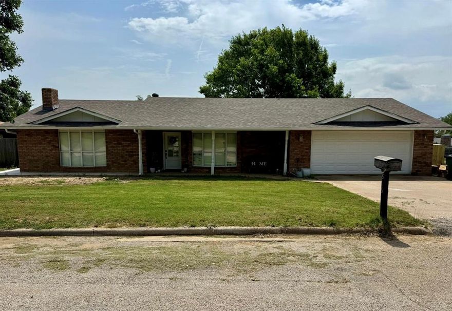 Extremely rare opportunity to call this stunning home your own! This substantial brick home complete with renovations and tasteful upgrades throughout is located in a well-established and desirable neighborhood. Home features open concept in the living, dining, and kitchen areas with excellently crafted cabinets, a large kitchen island with available seating, granite countertops, custom made blinds, and French doors opening to a sizable back porch. Beautiful paint choices and modern fixtures round out a truly remarkable transformation of a solidly built home.  The home is situated on a spacious lot with a privacy fence, storage building, and irrigation system located in the backyard.