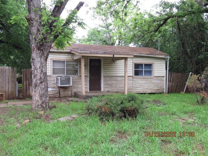 Great investor home or first time homebuyer's home * This 2 bedroom, 1 bath * Priced below market * Needs some TLC *