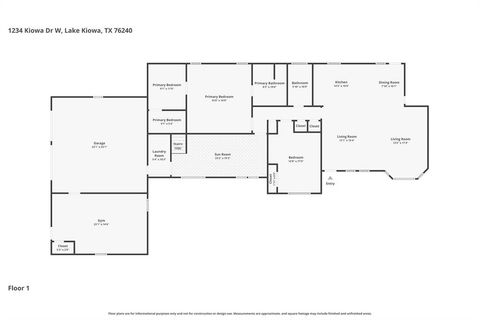 Tiny photo for 1234 Kiowa Drive W, Lake Kiowa, TX 76240 (MLS # 21187630)