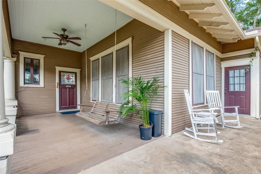 Contract in Nov. and first payment in February! Step back in time. Historical homes with this kind of character, flexibility, and space don’t come along often. Don’t miss your chance to own a piece of history! Located in the historical district of Terrell, this 1910 gem is zoned both residential and commercial, make it your home, your business, or both! Sitting on a qtr. acre lot with no HOA, gorgeous pecan trees, a peach tree, delicious blackberries and flower beds that burst with color each spring & room for a shop, this property blends history with charm. Original features include, a cast-iron pedestal tub and a John Watkins pull-chain toilet. Updates include a new HVAC system inside and out with a transferable warranty, stove, dishwasher and garbage disposal installed 10-2025 and water heater installed 11-2024. The primary suite is downstairs with a separate private retreat ideal for office, nursery, or sitting area. Also on the main level: living, dining and second bedroom currently being used as an office. Upstairs you’ll find 2 more bedrooms, one is oversized and could double as a game room or second living. Just blocks off Hwy 80 and Downtown Terrell makes for easy access to local dining and shopping or commute. This rare home has it all! Don’t miss your chance to own a piece of history! Incredible opportunity! Zero Down Payment, NO PMI Eligible (680 or higher score needed) 5.5% rate or 3% Down with NO PMI (629-670 credit score needed) 5.5% rate. ASK US HOW.