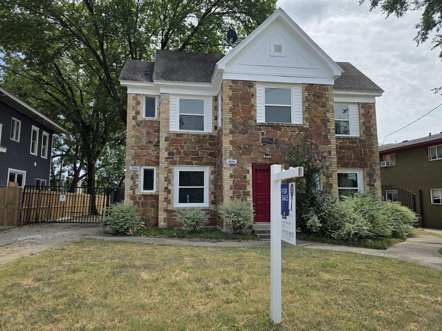 SELLER WILL CONSIDER ANY GOOD AND REASONABLE OFFER. 
Discover this beautiful duplex just minutes from Downtown Dallas, offering endless potential in a high-demand rental area. Each unit features 3 spacious bedrooms, 2 full bathrooms, a separate living room and dining room, and a dedicated laundry room—perfect for comfortable long-term living.

The first floor boasts a brand-new packaged unit and ductwork, ensuring efficient climate control year-round. Modern updates blend seamlessly with the property’s charm, creating an inviting space for tenants or future owners.

Sitting on a large lot with room at the back for an additional ADU, this property provides excellent expansion and income opportunities. With no tenants in the last 10 months, you have the flexibility to set market rents and maximize returns.

Located in a vibrant neighborhood with strong rental demand, this duplex is just a stone’s throw from Downtown Dallas, major employers, dining, shopping, and entertainment. Whether you’re looking to live in one unit and rent the other or add a solid income-producing property to your portfolio, this is a must-see!

Foundation repair warranty and engineering report are available under the Doc section. Don’t miss out – call or text the listing agent for more information or questions.