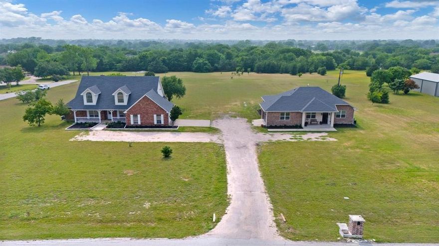 Rare Dual-Home Opportunity on 5 Pristine Acres in the highly sought-after Lovejoy ISD. Welcome to a truly unique and beautiful property featuring two separate homes nestled on 5 acres of green pasture. Property A: Originally built in 1997 and thoughtfully remodeled in 2020, this spacious 5-bedroom, 3.5-bath home boasts 3,247 sq ft of comfortable living space, perfect for family life and entertaining alike. New HVAC & New Roof! Property B: Completed in 2020, this charming 3-bedroom, 2-bath home spans 1,800 sq ft and includes a sun-drenched sunroom with expansive windows that invite natural light and peaceful views of the surrounding land. Together, the two homes offer a total of 8 bedrooms and 6.5 bathrooms, making this a rare find for multi-generational living, guest accommodations, or an income-producing rental setup. Situated on a private corner lot with no HOA, this property is both peaceful and practical—just minutes from highways 121 & 75 for easy access to city amenities. With open pastures, serene surroundings, and top-tier schools, this is the perfect blend of rural charm and suburban convenience.