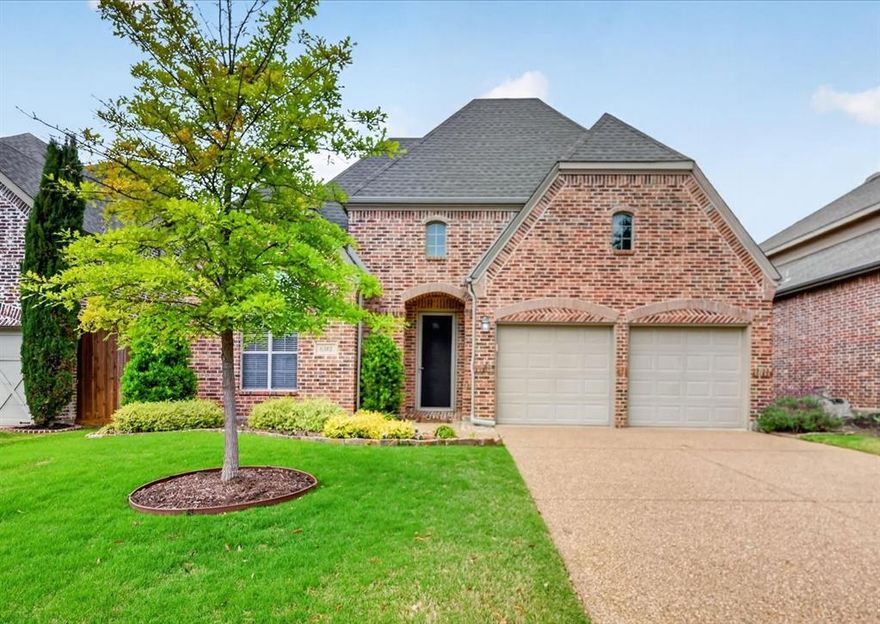 This Meticulously Well Maintained, One-Owner, Quality-Built Home was constructed by Highland Homes and features a Neat and Desirable One-Story Brick Design with a North-South orientation. The property showcases an amazingly well-kept interiors with hardwood, ceramic tile and carpeted floors, 2-inch blind window coverings, recently updated light fixtures, and a soothing palette of neutral colors throughout. The Heart of the Home is the large, highly functional, and centrally located Kitchen, which seamlessly opens to the inviting Living Area. This Living space is a highlight, featuring a beautiful brick, raised-hearth fireplace that creates a warm and inviting ambiance. The Primary Bedroom, complete with a charming bay window, offers privacy with its Ensuite Bathroom and is strategically separated from the other Bedrooms, ensuring comfort and tranquility for all residents. The current owners used the front Bedroom as an At Home office. As there are two Dining Areas, the Front Room could also be an additional Living Area for other activities.  The medium tone hardwood floors flow from the front door to the back door.  Another added feature is the partially covered back patio. It is an extended stamped concrete area that provides the perfect setting for relaxation and entertaining, all while overlooking a beautifully landscaped backyard. Depending on preferences, adding wood panels or additional bushes along the existing Iron Fence are options to consider.  Kitchen is Plumbed for a Gas Cooktop. Upgrades include: Refrigerator -2010, Roof -2016, Dishwasher-2016, Microwave-2017, HVAC -2020, Water Heater -2022, Smoke Detectors -2025. This Ridgecrest neighborhood has a neighborhood pool, playground and parks. This location is conveniently located to many Connecting Highways, wide variety of Stores, Dining and Entertainment. This HOME is well worth a trip to View in Person. Open House coming up on Saturday May 9th- between 12:00pm - 3:00pm.