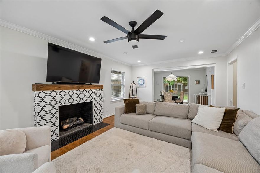 Beautifully renovated ranch with modern updates in the heart of Midway Hollow! Nestled on one of the neighborhood’s most desirable streets, this move-in-ready 3-bedroom, 2-bath home offers a light-filled and functional layout designed for both everyday living and effortless entertaining. The kitchen features sleek cabinetry, stainless steel appliances, and gas cooktop, seamlessly flowing into the designated dining areas. A private primary suite with renovated ensuite bath provides a peaceful retreat, while two additional bedrooms offer flexibility for guests, a home office, or growing households. Situated on a spacious lot which offers endless potential with drought-tolerant landscaping, a storage shed, and ample space for outdoor living, or future expansion. The detached two-car garage adds convenience and functionality with additional storage space. Ideally located with easy access to Central Market, private schools, retail, dining, and major roads.