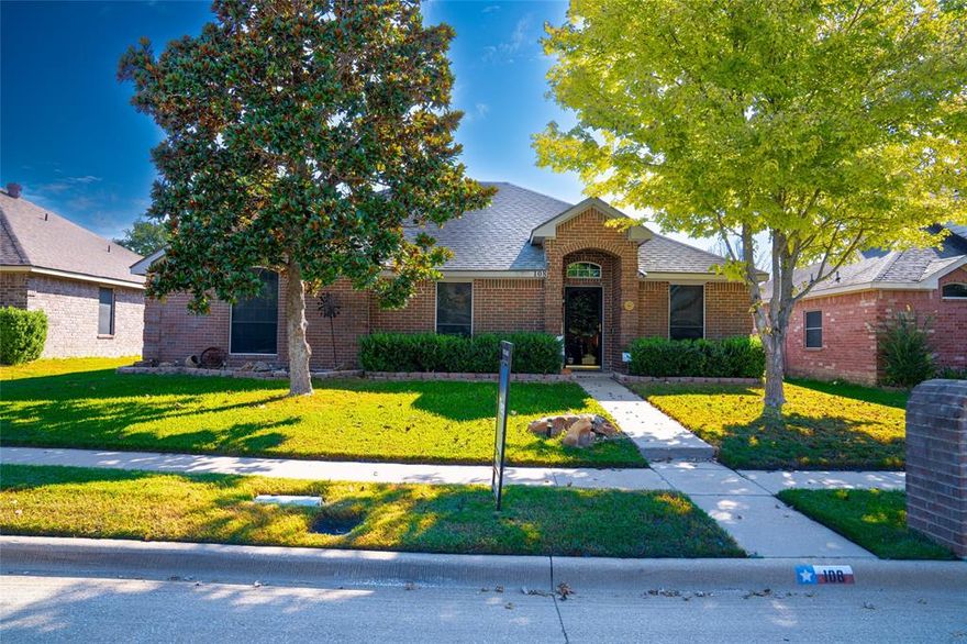 Absolutely gorgeous and move in ready. Don't miss the lovely home just waiting for you. Open concept with generous living room, wonderful kitchen with granite countertops and breakfast bar, eat-in kitchen area and lovely window with seat and separate formal dining area.  Roof recently replaced in approximately 2020, replaced gutters, screens on front, recently replaced dishwasher and Fence painted.   Please call listing agent for showing