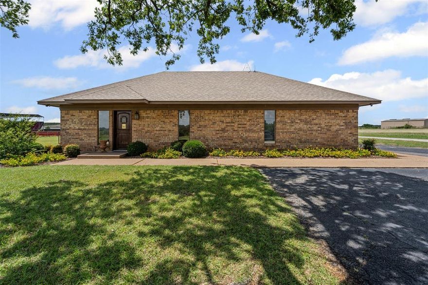 Move-In Ready Office Building with Prime Location and Ample Parking!! This 1,400 sq ft, exceptionally well-maintained commercial office building offers a professional and welcoming atmosphere with attractive wood flooring, neutral colors throughout, and a clean, move-in ready interior. The layout includes four private offices, a spacious conference room, a welcoming lobby, a kitchenette, and two bathrooms. A detached two-car garage provides additional storage or workspace, and the property sits on a full acre with plenty of parking available. Located just outside the city limits in the industrial park, this property benefits from lower property taxes while offering outstanding access to key amenities. It is situated near the Young County Arena, Graham High School’s softball and baseball fields, and directly adjacent to Graham Municipal Airport, with convenient access to Highway 380. Whether you're looking to expand your existing business or establish a new presence in the area, this turnkey office space offers the perfect blend of functionality, convenience, and long-term value.