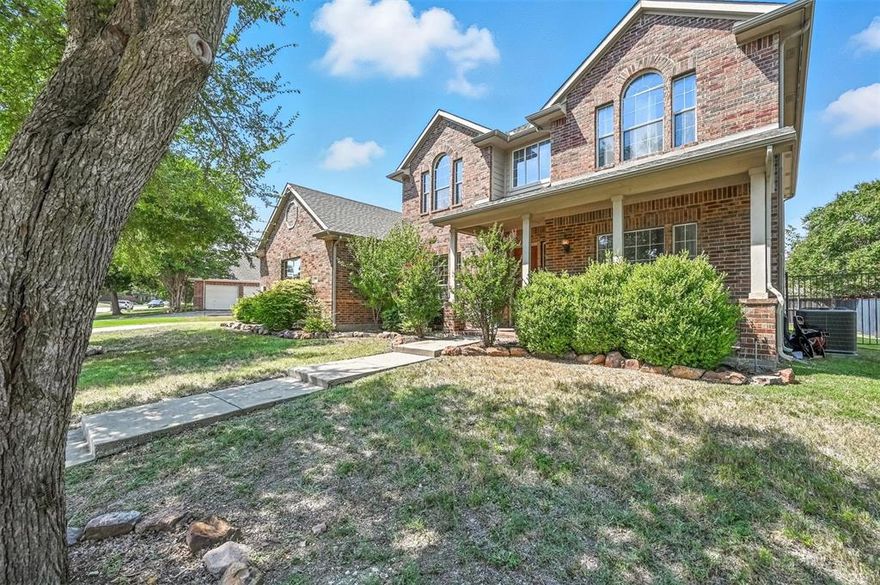 Welcome to 213 Westminister Avenue in the established Hunters Landing neighborhood of Murphy. This spacious two-story home offers 4 bedrooms, 3.5 bathrooms, and 3,503 square feet, designed with both functionality and flexibility in mind. The first floor features a comfortable layout with multiple living and dining areas, including a formal dining room, a casual breakfast nook, and a main living room that opens to the kitchen. The kitchen offers granite countertops, ample cabinetry, creating a natural flow for daily living and entertaining. The primary suite is also located on the first floor, providing privacy and convenience. French doors open into a large ensuite bath with dual sinks, soaking tub, separate shower, and a walk-in closet. A versatile room on this level offers the option of a private office, playroom, or even a fifth bedroom depending on your needs. Upstairs, you’ll find three additional bedrooms, two full bathrooms, and an open family room that can easily be used as a game room, media room, or secondary lounge. This thoughtful design gives everyone their own space while still providing central areas for gathering. The exterior of the home includes a fully fenced backyard with a storage shed. A two-car garage offers secure parking and additional storage. The home is part of a community with a low annual HOA, and its location offers convenient access to N. Murphy Road, schools including McMillen High, and nearby shopping and dining. Built in 2005, this home combines generous square footage with a flexible floor plan, making it well-suited for a variety of lifestyles.