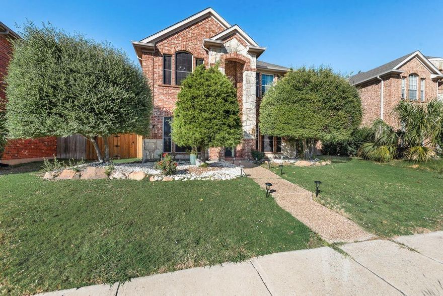 Gorgeous, well-maintained 3 bedroom, 2.5 bathroom home in heart of The Colony. Beautiful entryway with extensive wood floors, and an abundance of natural light. Spacious kitchen with granite countertops, island, and stainless steel appliances overlooks breakfast nook and family room with gas fireplace. Enormous primary suite with large sitting area, private ensuite featuring dual sinks, jetted tub, large shower, and walk-in closet. 2 generously sized secondary bedrooms AND game room! Backyard with open patio and board-on-board privacy fence. Attached 2 car garage.  Great location with easy access to shopping, restaurants, DNT and 121. Minutes away from Stonebriar Mall, Downtown Frisco, The Star and Legacy West.