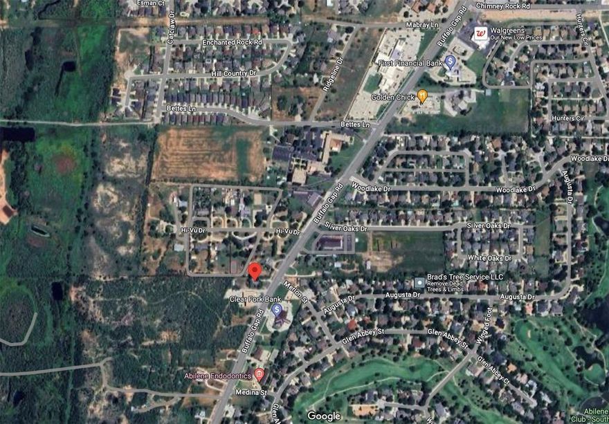 Almost an acre land located in a high traffic area of Buffalo Gap Rd. This is a great commercial opportunity. Not zoned commercial at this time but many commercial properties surrounding it. Property has a 3 bedroom 2 bath home on it.  Home is dated, but is being lived in at this time by tenant and is functional.  Check with the City Planning and Zoning to confirm your business is approved for zoning.  Property is being sold for the land. Owner is agent