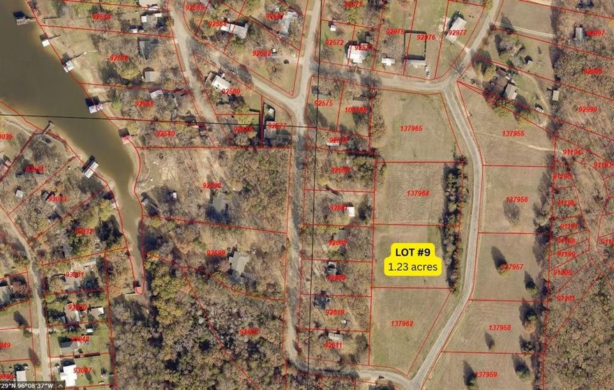 This buildable 1.23 acre lot right outside of Bonham is located in the newest subdivision development on Lake Bonham. Water and electricity are readily available. There are minimal building regulations: Minimum 1,000 Sq. Ft. living area excluding porches, patios, and garages; minimum one-car garage; no manufactured or mobile homes.

Land will be transferred by signing a 99-year Lot Lease Agreement with the City of Bonham. There is a $200 buyer fee paid to the City of Bonham to transfer the lot lease. - Example Lease Agreement is attached in the documents.