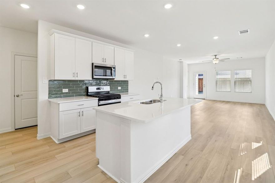 BRAND NEW energy - efficient home Jan 2026! With four bedrooms in the Carlsbad plan, you can customize the needs of your family. White cabinets with veined white quartz countertops, light tan EVP flooring with light taupe carpet.  Lakehaven is a master-planned community located at the edge of Lavon Lake, featuring all of the modern amenities. Family time will turn into lake time during the warm Texas summers. The Spring Series will boast six floorplans from our National Park Collection that range in size from approximately 1,270 sq. ft. to 2,255 sq. ft. Each of our homes is built with innovative, energy-efficient features designed to help you enjoy more savings, better health, real comfort and peace of mind.