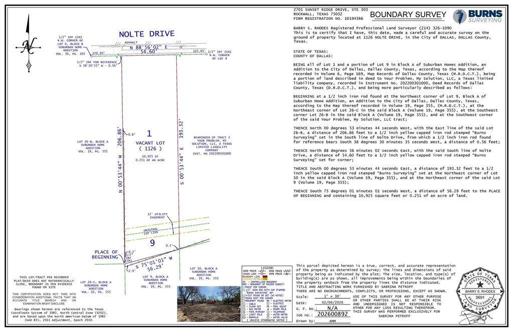 Suburban home - Land