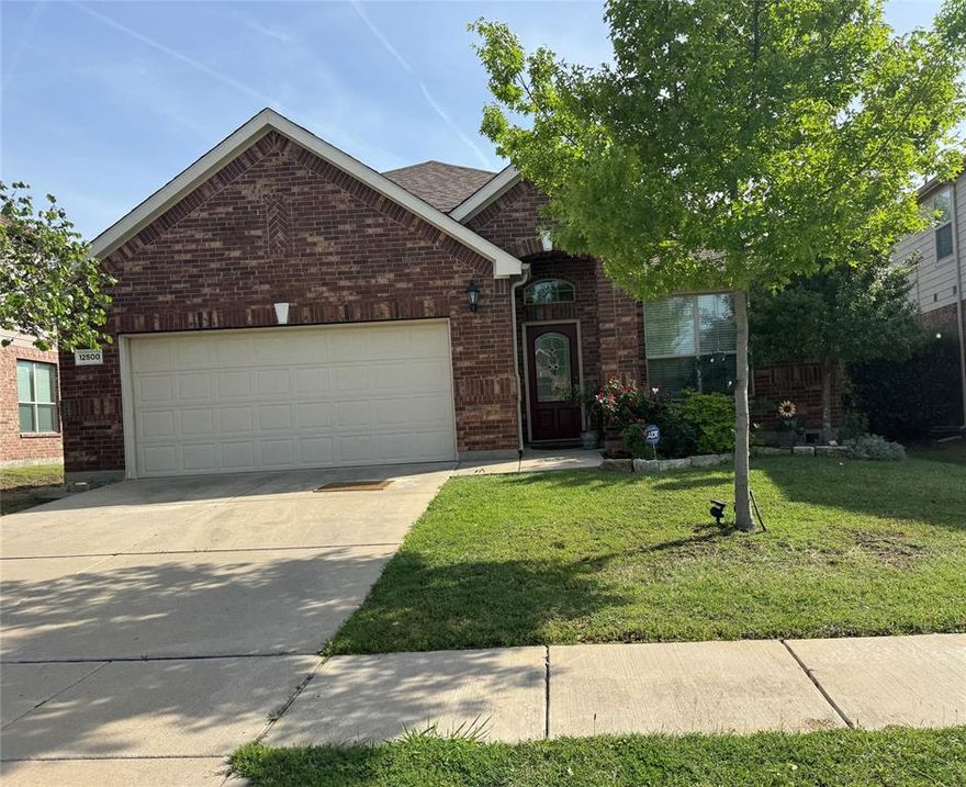 Beautifully maintained, well cared for and owned by only one owner. Single story home in Frisco’s Hidden Cove community, offering a warm, inviting feel, modern finishes, and an unbeatable location near Lake Lewisville, marinas, and miles of scenic bike trails. Quick access to State Highway 121 makes commuting simple, while the neighborhood also offers a community pool and additional amenities to enjoy. Inside, the home feels bright, open, enhanced with high ceilings and full of natural light. The kitchen is designed for everyday living and entertaining, Granite countertop and breakfast bar for added comfort. Washer and dryer are included for convenience. Out back, enjoy a fenced backyard with a sense of privacy creating a peaceful natural area for relaxing or entertaining. With lake recreation, trails, dining, and marina just minutes away, this home offers both comfort and lifestyle in one of Frisco’s desirable communities. Conveniently located near shopping, dining, and entertainment, this home delivers not just a place to live—but a lifestyle to love. This home is ready to make new memories with a loving family. Schedule your tour today. $500 concession for new stove.